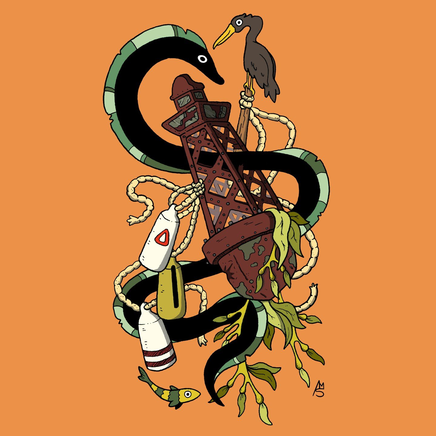 Finally wading into the waters of t-shirt design, starting with this nautical themed piece that I was inspired to do by my time leaned over the edge of a scuba boat, barely awake at far too early a time. Be sure to go check out my threadless shop for