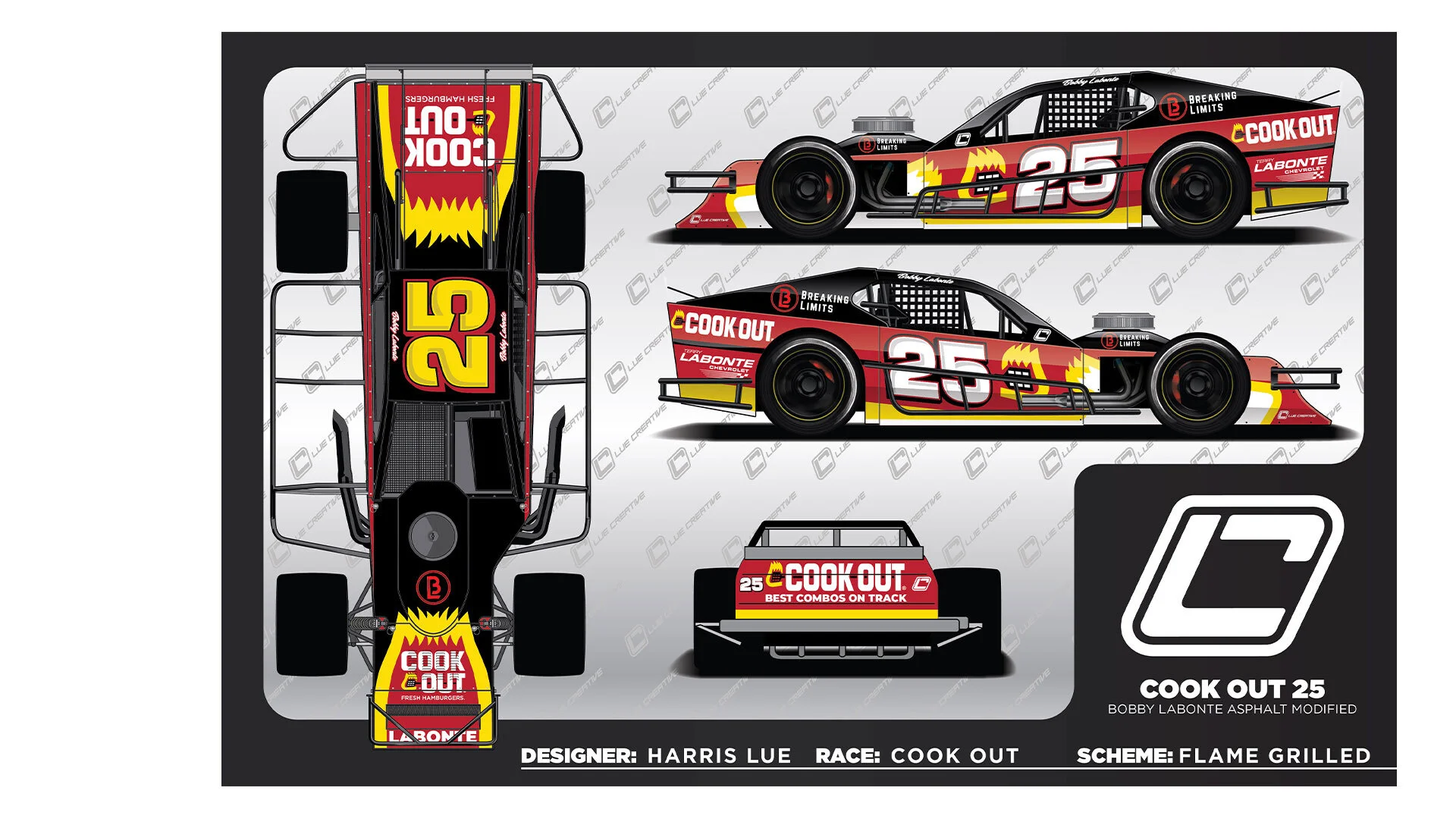 Bobby Labonte Cook Out Racing Modified — LUE Creative