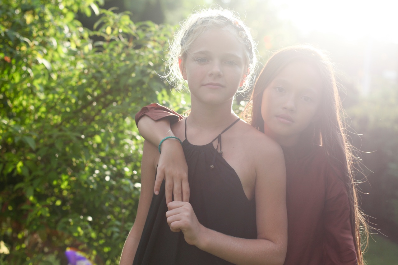 Violet Knobel and Lily Chee enjoying the outdoor vibes in looks by Lamantine Paris .