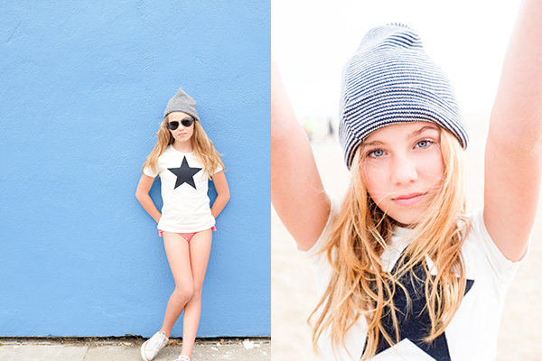 Bella in her favorite Gap tee. 