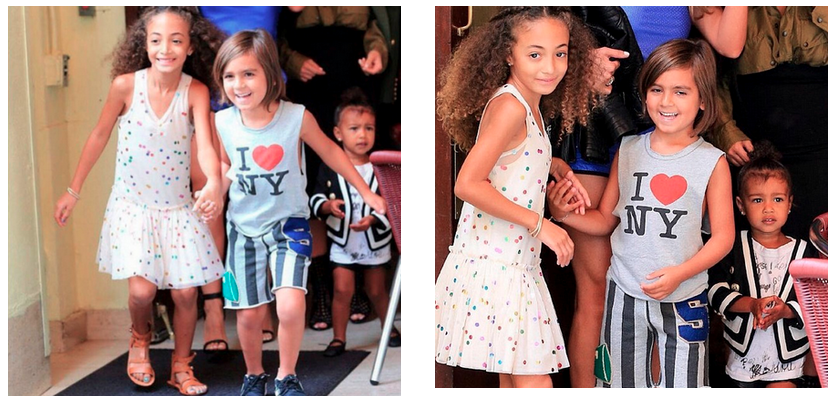 Sophia Pippen in Stella McCartney with Mason Disick & North West | Written by: Bryan Armando