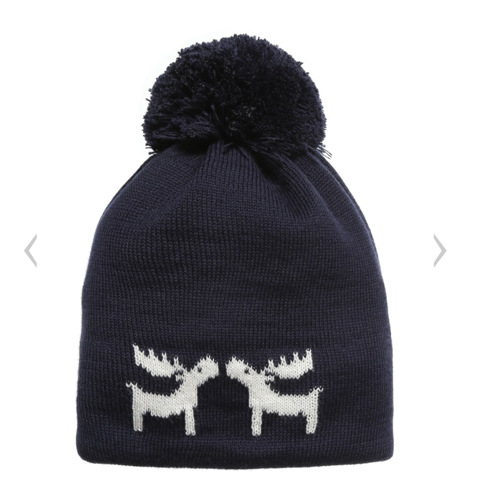 DÖLL Navy & White Reindeer Hat with Pom-Pom