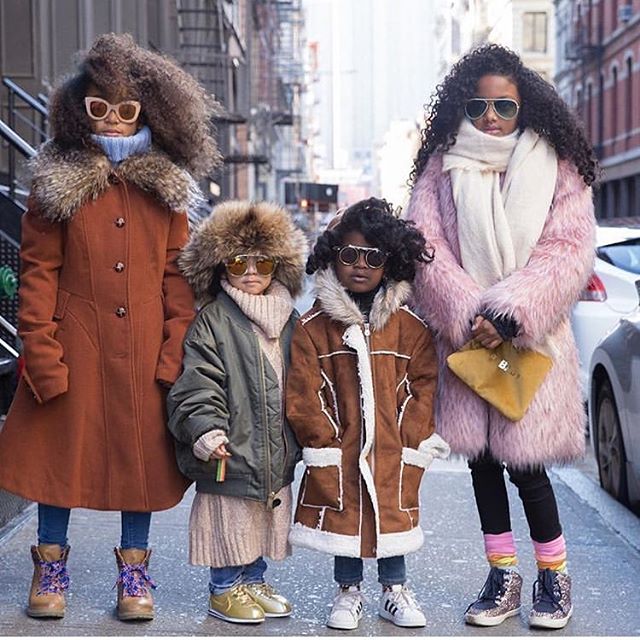 All the cold 🥶 vibes in #NYC this week. How did you keep warm? #REPOST @_callmesparkle with friends @whoworewhatmini @siddyinthesity #petitePARADE #PolarVortex