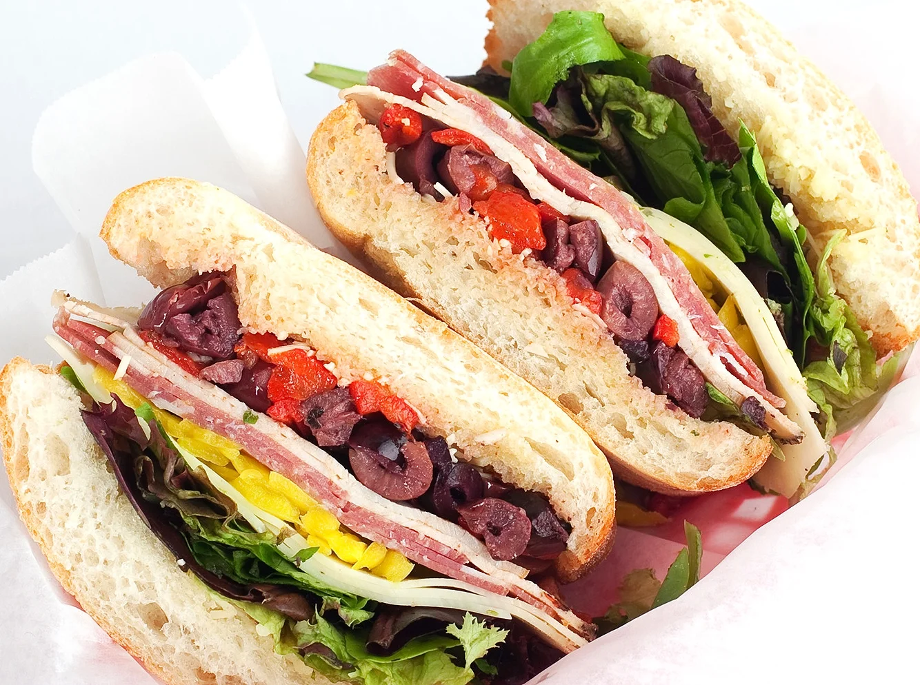 Italian deli sandwich