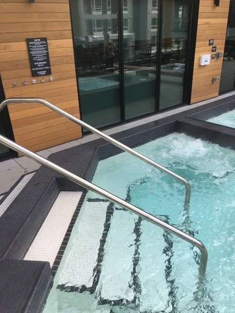 New Commercial Pool, New Commercial Spa, Hot Tub, Pool Builders Seattle, Handrail