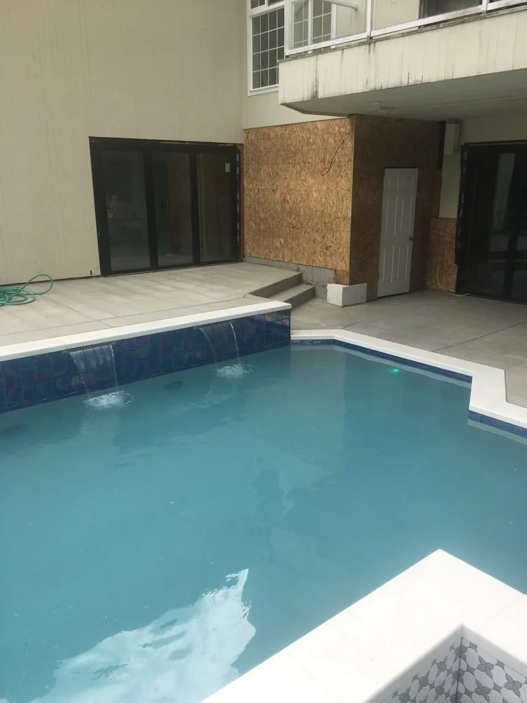 Pool Repair, Pool renovation, Pool Builders Seattle,  Pool Deck, Pool Coping, Water Feature, waterfall, Pool Tile