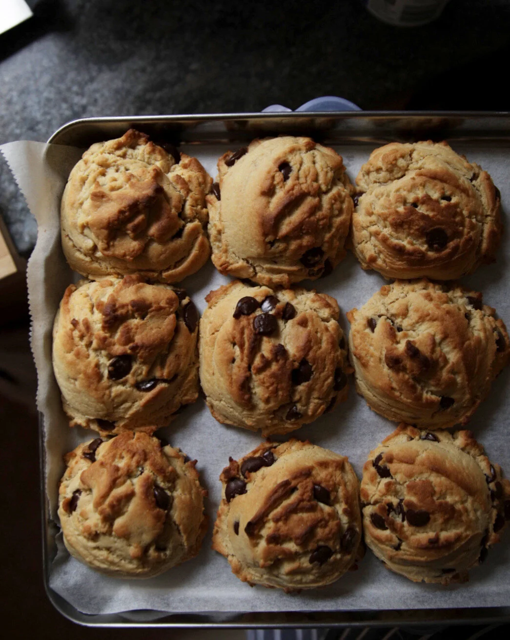 PEANUT BUTTER CHOCOLATE CHIP COOKIES