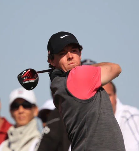 Rory McIlroy strikes his first official drive with Nike. Since then life’s been anything but smooth for the former world No 1. Picture Stuart Adams www.golftourimages.com: 17th January 2013