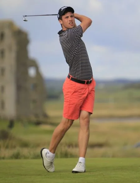 Alex Gleeson (Castle) on the 13th tee during the third Round at Lahinch. Picture: Thos Caffrey / www.golffile.ie