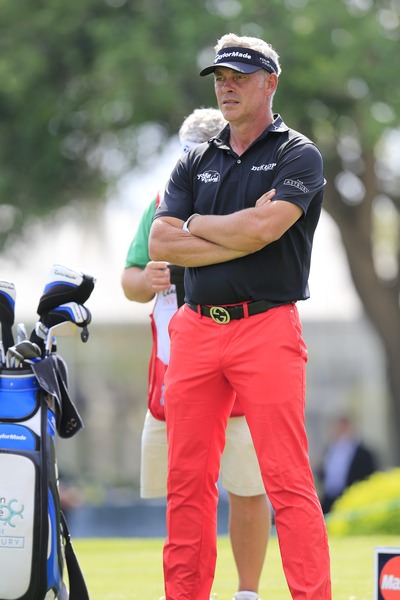 Darren Clarke looks younger than ever but his game is not quite where he would like it. Picture: Fran Caffrey www.golffile.ie