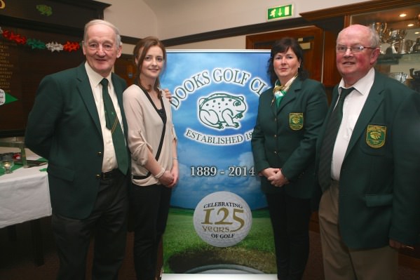 Pictured at the launch of the Dooks Golf Club 125 Programme (left to right) Tom Foley, President, Michelle McGreevy, Club Manager, Shivaun Shanahan, Lady Captain, John Mangan, Captain.