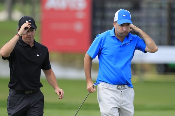 Rory McIlroy and his caddie of nearly six years, JP Fitzgerald. Picture: Fran Caffrey www.golffile.ie