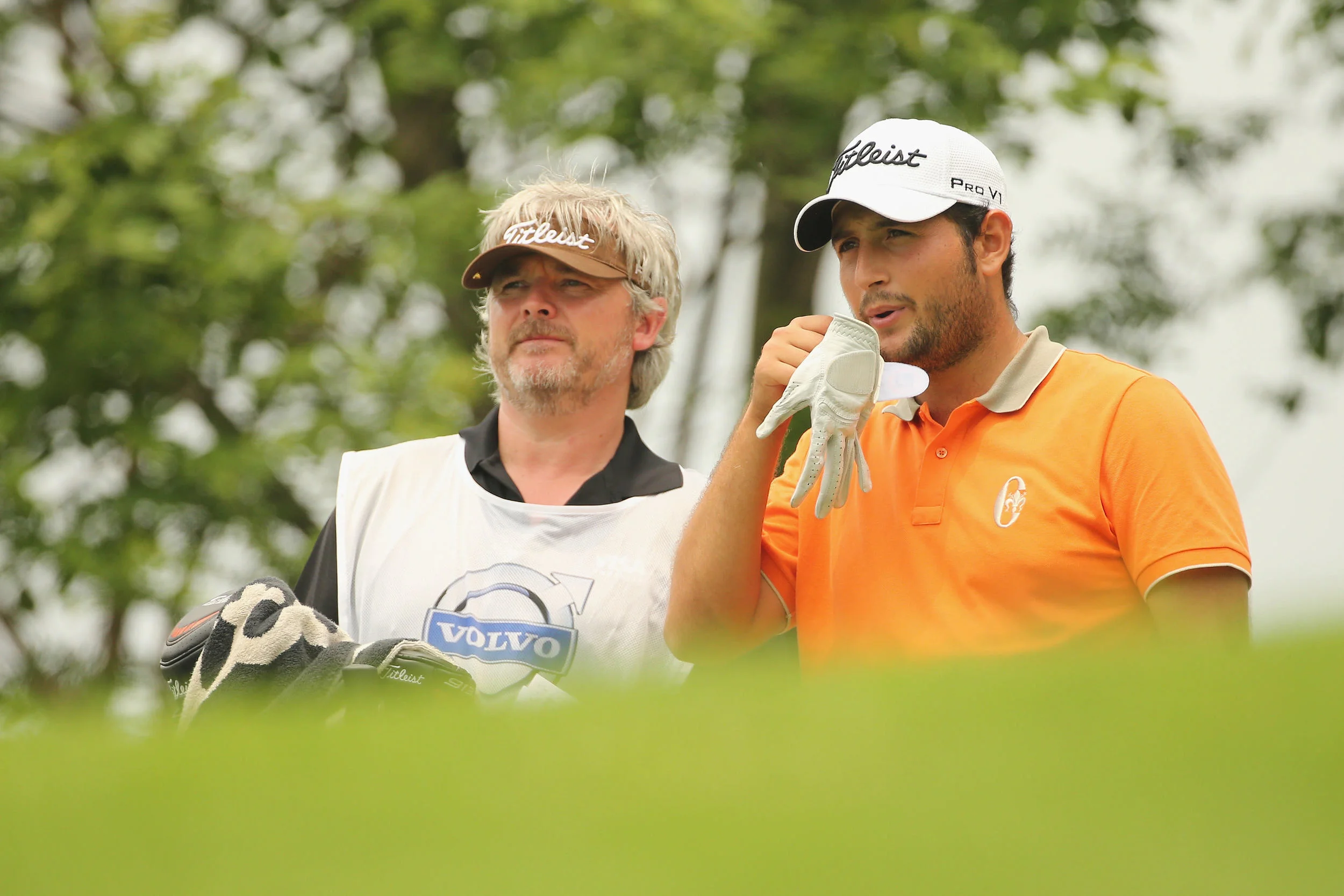 Alexander Levy with his Irish caddie Brian Martin. Picture © Getty Images