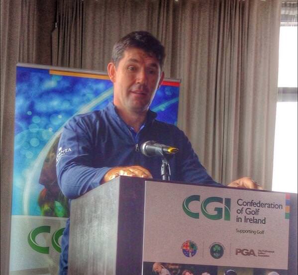 Pádraig Harrington plays crazy golf with his kids so they can have fun. "That’s what encourages them — not taking 11 shots to play a long par four.”