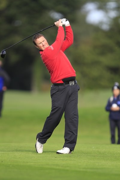 Mick McGeady leads at The Heritage. Picture: Thos Caffrey / www.golffile.ie