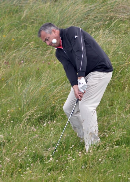 Pat Murray (Limerick) pitching at the 18th during thethird round of matchplay at the 2014 AIG sponsored Irish Amateur Close Golf Championship at Seapoint Golf Club today (10/06/2014). Picture by Pat Cashman www.cashmanphotography.ie