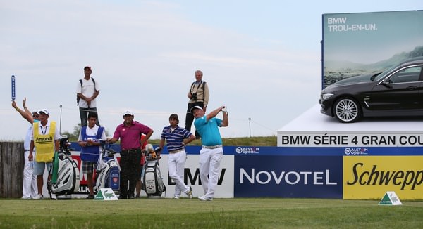 No hole-in-car BMW reward for Damien McGrane (IRL) but a birdie on 16 helped him card a two under 69. Picture: David Lloyd / www.golffile.ie