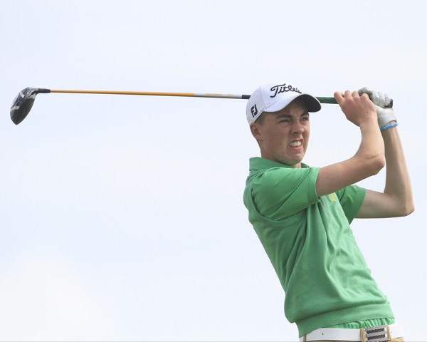 Kevin Le Blanc is in contention at the Junior Open. Picture: Thos Caffrey / www.golffile.ie