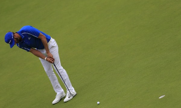 Dustin JOHNSON (USA) during round four of The 143rd Open championship Royal Liverpool Golf club, Hoylake, England. 20th July 2014 Picture Eoin Clarke, www.golffile.ie