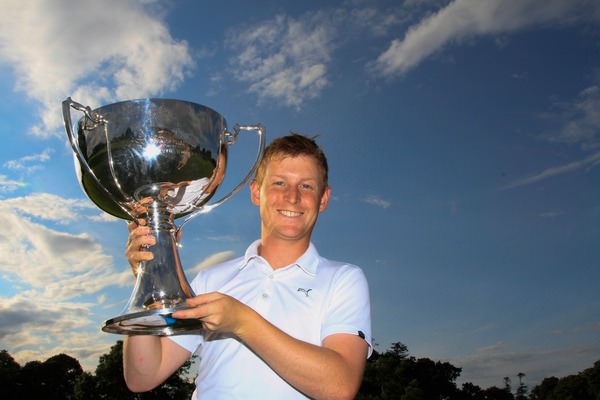Geoff Lenehan joins the legends at Mullingar. Picture: Thos Caffrey / www.golffile.ie