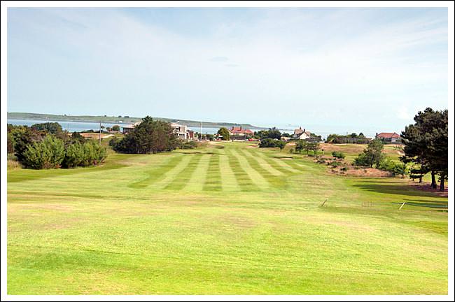 The 18th at Donaghadee. Picture via donaghadeegolfclub.com