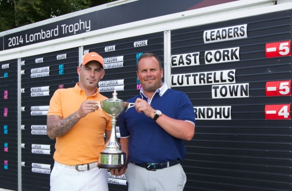 Eric Fleming with East Cork PGA Professional Don MacFarlane