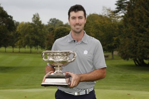Niall Kearney (Royal Dublin) winner of the 104th Irish PGA Championship at Adare Manor Golf Club on Sunday 5th October 2014. Picture: Thos Caffrey / www.golffile.ie