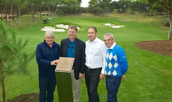 (Left to right) Denis O'Brien (Quinta do Lago owner), Beau Welling, John Dwyer (Quinta do Lago CEO) and Paul McGinley open the North Course.