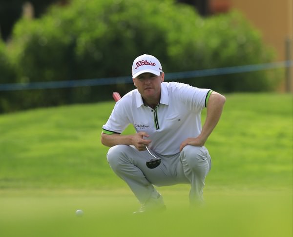 Michael Hoey in action in the second round of the Portugal Masters. Picture Fran Caffrey / © www.golffile.ie