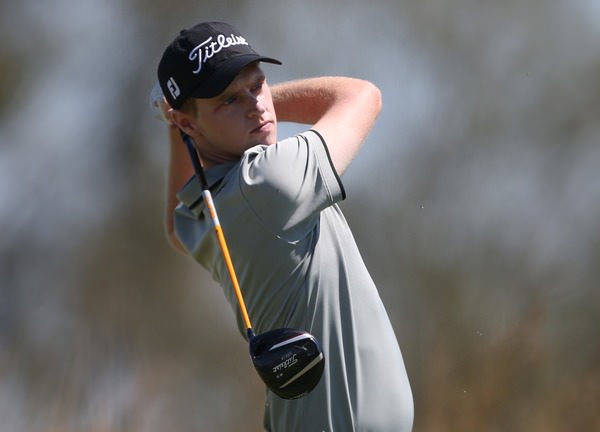 Determination on the face of Kevin Phelan in the Tshwane Open at the Els (Copperleaf) Golf Club, Pretoria, South Africa. Picture: David Lloyd / www.golffile.ie