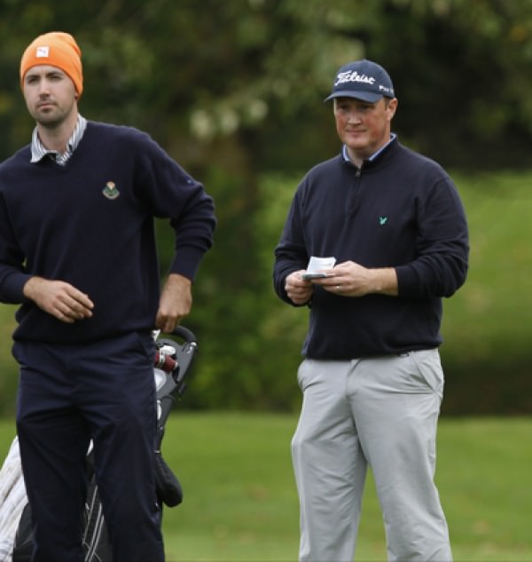 Niall Kearney and Michael McGeady, first and second in the Irish PGA at Adare Manor and the top two in the PGA Irish Region this season, are leading the Irish challenge at the Second Stage of the Qualifying School in Spain. Picture: Thos Caffrey / www.golffile.ie