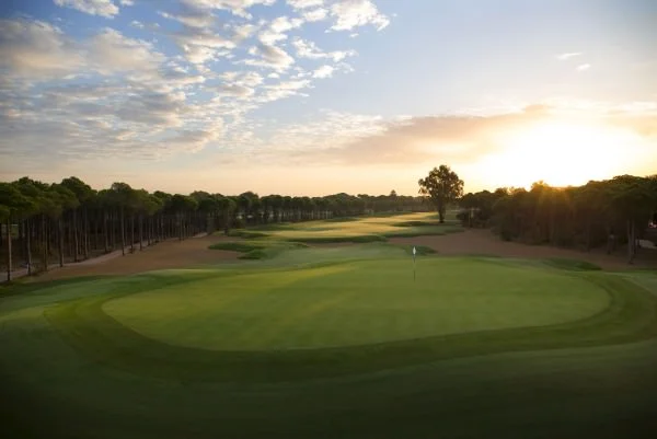 The tree-lined Montgomerie Maxx Royal Golf Club.&nbsp;Credit: Kevin Murray /&nbsp;kevinmurraygolfphotography.com