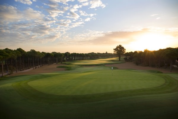 The tree-lined Montgomerie Maxx Royal Golf Club. Credit: Kevin Murray / kevinmurraygolfphotography.com