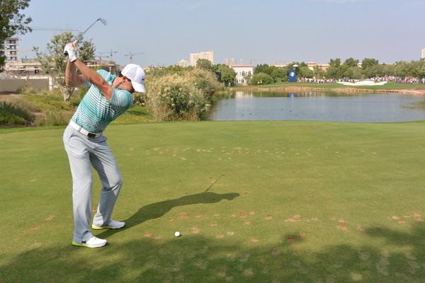 Rory McIlroy in Dubai on Friday. Picture Fran Caffrey www.golffile.ie