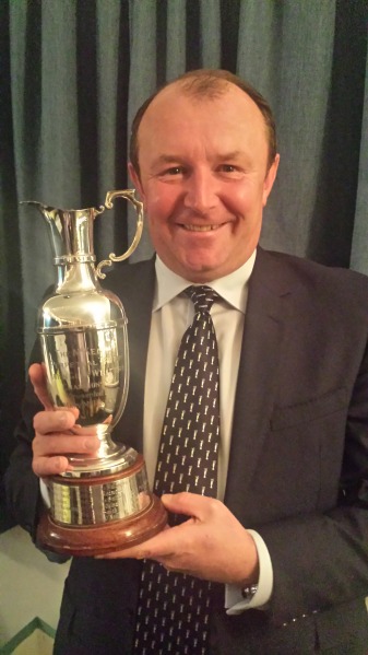 Denis Kirwan with the Mary McKenna Trophy