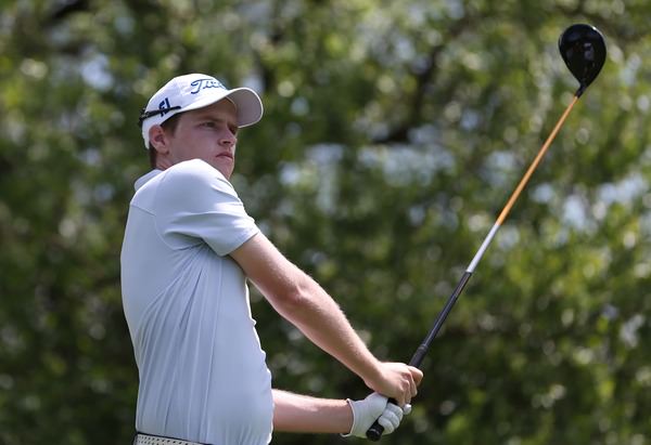 Kevin Phelan drives from the fourth tee during the final round of the 2014 Alfred Dunhill Championship at the Leopard Creek Country Club. Picture: David Lloyd / www.golffile.ie