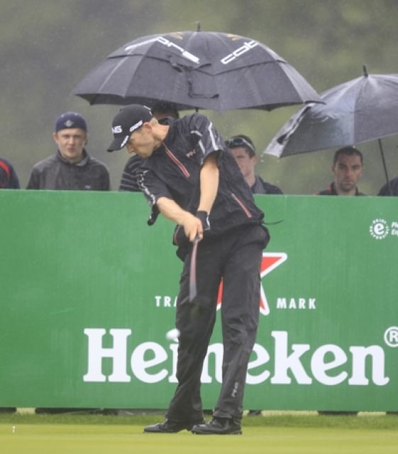 Seamus Power, a Team Ireland Golf Trust recipient, during the 2013 Irish Open at Carton House. Picture: Thos Caffrey / www.golffile.ie
