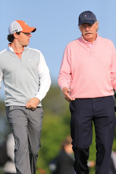 Rory McIlroy and Dermot Desmond at Carton House in June 2013. Picture: Fran Caffrey / www.golffile.ie