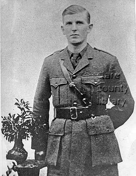 John Burke (1920). Lieut. Lahinch Company. After participating in the Rineen Ambush, he was promoted to Adjutant of the 4th Battalion, Mid-Clare Brigade. He would go on to become one of Ireland's greatest amateur golfers. Picture: Burke family collection
