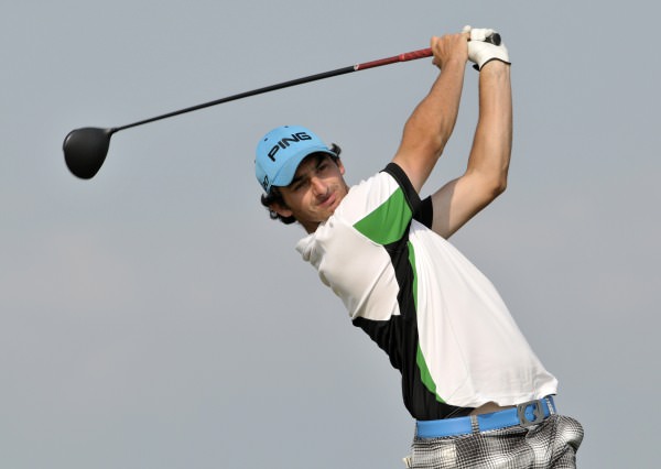 Chris Selfridge, pictured during the 2013 Irish Close in Connemara, is leading the prestigious New Year’s Invitational Tournament at halfway. Picture courtesy Pat Cashman