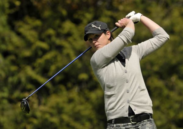 Maria Dunne (Skerries) competing in the 2013 Irish Women's Open Strokeplay Championship at the Castle. Picture by Pat Cashman