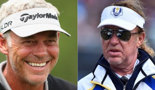 Darren Clarke and Miguel Ángel Jiménez. Picture via golf channel.com