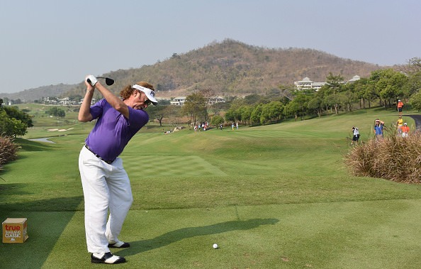 Miguel Angel Jiménez in action in the True Thailand Classic at Black Mountain Golf Club in Hua Hin. Picture: © Getty Images