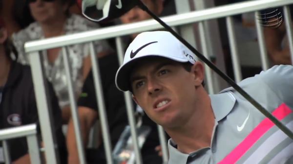 Rory McIlroy practices at Trump Doral