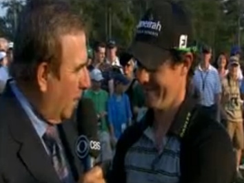 Pete Kostis interviews Rory McIlroy after his 80 at Augusta National on 20111