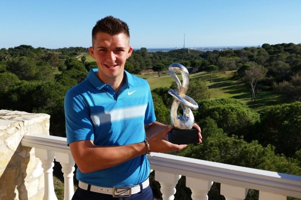 Marcus Armitage with the Carton Marin Pro-Am trophy 