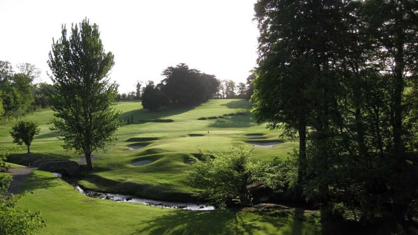 Grange Golf Club's second green and third fairway. 