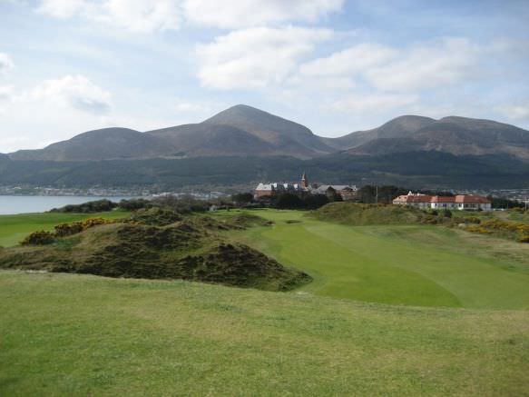The ninth fairway at Royal County Down