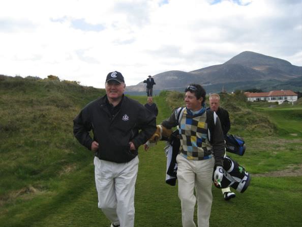 Ronan Rafferty and Rory McIlroy 