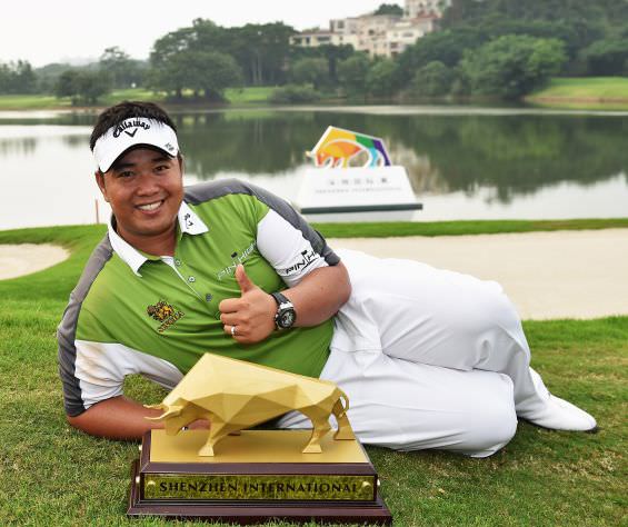 Kiradech Aphibarnrat, winner of the inaugural Shenzhen International. Picture © Getty Images